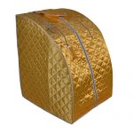 ALEKO-PIN15Y-Personal-Folding-Portable-Home-Infrared-Sauna-with-Folding-Chair-and-Foot-Pad-for-Relaxation-and-Weight-Loss-41-x-31-x-33-Inches-Gold-0-0
