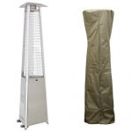 AZ-Patio-Stainless-Steel-Commercial-Glass-Tube-Patio-Heater-HLDS01-CGTSS-with-94-Triangular-Cover-Camel-0