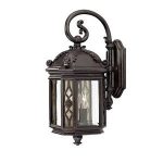 Alico-Lighting-302MM-Acclaim-Lighting-Marbleized-Mahogany-Finished-Outdoor-Sconce-with-Clear-Beveled-Glass-Shades-0