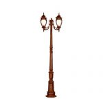 Alico-Lighting-7018BW-Acclaim-Lighting-Burled-Walnut-Finished-Outdoor-Postmount-with-Clear-Melon-Seeded-Glass-Shades-0-0