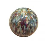 Alpine-10-in-Multicolor-Ceramic-Gazing-Globe-0