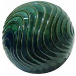 Alpine-10-in-Waves-Ceramic-Gazing-Globe-0