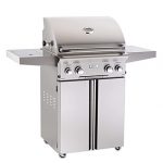 American-Outdoor-Grill-24NCL-L-Series-24-inch-Natural-Gas-Grill-On-Cart-Side-Burner-Rotisserie-Kit-0