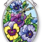 Amia-41457-Blue-Pansies-3-14-by-4-14-Inch-Oval-Sun-Catcher-Small-0