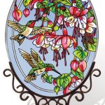 Amia-5668-Large-Oval-Suncatcher-with-Hummingbird-and-Fuchsia-Design-6-12-Inch-W-by-9-Inch-L-Hand-painted-Glass-0