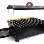 Barbeque-Charcoal-Grill-12-Hut-Shaped-Barbeque-Black-Iron-Barbeque-Portable-BBQ-Grill-Travel-Essentials-0-1