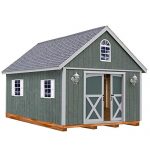 Belmont-12-ft-x-24-ft-Wood-Storage-Shed-Kit-with-Floor-including-4-x-4-Runners-0