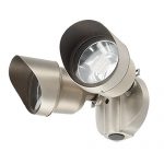 Best-Quality-Lighting-LV72SLV-Brass-Constructed-Outdoor-Wall-Mounted-Double-Light-with-Clear-Glass-Shade-Silver-Steel-Finished-0