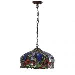 Bieye-L10557-16-inches-Flowers-Tiffany-Style-Stained-Glass-Ceiling-Pendant-Fixture-0-0