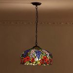 Bieye-L10557-16-inches-Flowers-Tiffany-Style-Stained-Glass-Ceiling-Pendant-Fixture-0-1