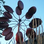 Big-Modern-Art-Kinetic-Outdoor-Metal-Dual-Wind-Sculpture-Spinner-Pinwheel-0