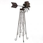 Bits-and-Pieces-4-Windmill-Wind-Spinner-48-Weather-Resistant-Obelisk-made-of-Powder-Coated-Steel-Perfect-Outdoor-Lawn-and-Garden-Dcor-0