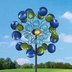 Bits-and-Pieces-63-Multi-Colored-Aurora-Borealis-Wind-Spinner-Reflects-Sunlight-to-Create-Spectacular-Glowing-Effect-Steel-Outdoor-Lawn-and-Garden-Dcor-0-0