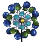 Bits-and-Pieces-63-Multi-Colored-Aurora-Borealis-Wind-Spinner-Reflects-Sunlight-to-Create-Spectacular-Glowing-Effect-Steel-Outdoor-Lawn-and-Garden-Dcor-0