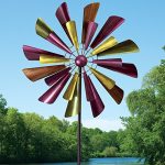 Bits-and-Pieces-Autumn-Palette-Wind-Spinner-28-in-Diameter-Two-Level-Kinetic-Windspinner-Unique-Outdoor-Lawn-and-Garden-Dcor-0