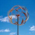 Bits-and-Pieces-Flower-Wind-Spinner-Magnificent-65-Inch-Weather-Resistant-Metal-Beautiful-Outdoor-Lawn-and-Garden-Dcor-0-0