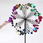 Bits-and-Pieces-Metallic-Kaleidoscope-Wind-Spinner-Garden-Dcor-Weather-Safe-Finish-Makes-for-Great-Addition-to-Your-Garden-Lawn-or-Patio-0-1