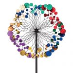 Bits-and-Pieces-Metallic-Kaleidoscope-Wind-Spinner-Garden-Dcor-Weather-Safe-Finish-Makes-for-Great-Addition-to-Your-Garden-Lawn-or-Patio-0