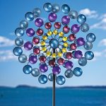 Bits-and-Pieces-Multi-Colored-72-Metallic-Wind-Spinner-Windspinner-Made-of-Metal-and-Steel-Unique-Outdoor-Lawn-and-Garden-Dcor-0-0