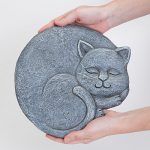 Bits-and-Pieces-Set-of-2-Sleeping-Cat-Stepping-Stones-2-pc-Garden-Dcor-for-Lawn-Patio-or-Yard-Durable-Polyresin-Garden-Stones-0-1