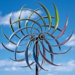 Bits-and-Pieces-The-Original-Rainbow-Wind-Spinner-Decorative-Lawn-Ornament-Wind-Mill-Tri-Colored-Kinetic-Garden-Spinner-0-0