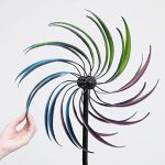 Bits-and-Pieces-The-Original-Rainbow-Wind-Spinner-Decorative-Lawn-Ornament-Wind-Mill-Tri-Colored-Kinetic-Garden-Spinner-0-2