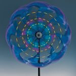 Bits-and-Pieces-Wind-Powered-LED-Sea-Breeze-Wind-Spinner-Decorative-Lawn-Ornament-Wind-Mill-Spectacular-Kinetic-Garden-Spinner-with-Light-Show-0-0