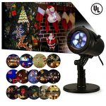 Bjour-Christmas-Light-Projector-Outdoor-Indoor-Decorations-Waterproof-with-14-Rotating-Slides-and-4-Speed-Modes9W-UL-Listed-YG-FL02-14-Rotating-Slides-0
