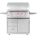 Blaze-Professional-3-burner-Propane-Gas-Grill-With-Rear-Infrared-Burner-On-Cart-0