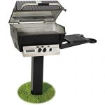 Broilmaster-H3PK2N-Natural-Gas-H3XN-Grill-Head-Package-with-In-Ground-Post-BL48G-and-1-Drop-Down-Side-Shelf-0