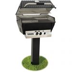 Broilmaster-P3-xfn-Premium-Natural-Gas-Grill-On-Black-In-ground-Post-0