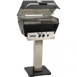 Broilmaster-P3-xfn-Premium-Natural-Gas-Grill-On-Stainless-Steel-Patio-Post-0