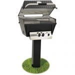 Broilmaster-P4-xfn-Premium-Natural-Gas-Grill-On-Black-In-ground-Post-0