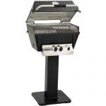 Broilmaster-P4-xfn-Premium-Natural-Gas-Grill-On-Black-Patio-Post-0