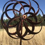 Bronze-Flower-Style-Kinetic-Wind-Garden-Spinner-0-2