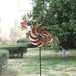 CEDAR-HOME-Wind-Spinner-Twirler-Sculpture-Garden-Stake-Outdoor-Metal-Stick-Art-Ornament-Flaming-Rooster-Figurine-Decor-for-Lawn-Yard-Patio-31-W-x-7-D-x-64-H-0-0