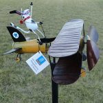 CHSGJY-Aviator-Spike-Whirligig-Airplane-Dog-Wind-Powered-Spinner-Vintage-Style-Plane-Yard-Garden-Outdoor-Living-Decor-0-1