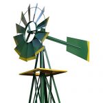 COLIBROX-8FT-Green-Metal-Windmill-Yard-Garden-Decoration-Weather-Rust-Resistant-Wind-Mill-Garden-Metal-Ornamental-Wind-Mill-Weather-Vane-Weather-Resistant-Green-0-1
