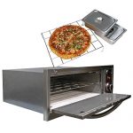 Cal-Flame-BBQ14967E-Oven-110V-2-in-1Includes-Pizza-Brick-Two-SS-with-Cover-Serving-pan-and-Rack-0-0