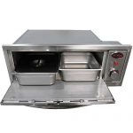 Cal-Flame-BBQ14967E-Oven-110V-2-in-1Includes-Pizza-Brick-Two-SS-with-Cover-Serving-pan-and-Rack-0