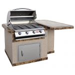 Cal-Flame-LBK-401R-A-Stucco-Grill-Island-with-4-Burner-Stainless-Steel-Propane-Gas-Grill-0