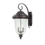 Capital-Lighting-9513NT-Outdoor-Wall-Lantern-with-Seeded-Glass-Shades-New-Tortoise-Finish-0
