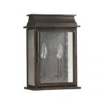 Capital-Lighting-9662OB-Bolton-2-Light-14-Inch-Exterior-Wall-Mount-Old-Bronze-Finish-with-Seedy-Glass-0