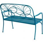 Care-4-Home-LLC-Butterfly-Garden-Outdoor-Metal-Bench-Supports-2-Up-To-People-Durable-Back-Support-Armrests-Suitable-For-Lawn-Backyard-Porch-Blue-Color-Expert-Guide-0-0