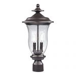 Cornerstone-8002EP75-Trinity-Two-Light-Medium-Post-Lantern-Oil-Rubbed-Bronze-Finish-with-Seeded-Glass-0