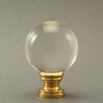 Crystal-Ball-Shape-Lamp-Shade-Finial-Clear-Real-Crystal-Ball-15in-Wide-215in-Tall-Ligth-Shade-Topper-Screw-0