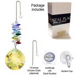 CrystalPlace-Crystal-Ornament-45-inch-Suncatcher-Light-Topaz-Faceted-Ball-Prism-Rainbow-Maker-Crystal-Cascade-Made-with-Swarovski-Crystals-0-1