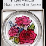 Decorative-Hand-Painted-Stained-Glass-Paperweight-in-a-Red-Roses-Design-0