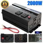 Digital-Display-2000W-Car-Power-Inverter-DC-12V-to-AC-110V-Modified-Sine-Wave-Converter-wtih-4-USB-Ports-Adapters-for-Device-Electronic-Charging-3-Year-Warranty-0
