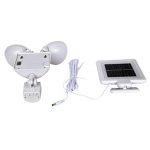 Dual-Light-Security-Solar-Motion-Sensor-22-LED-Lumens-Outdoor-Post-Garden-Floodlight-White-0-2